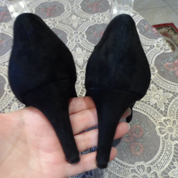 Sacha London Black Suede Pointy MaryJane Pumps 8.5 - Picture 10 of 16